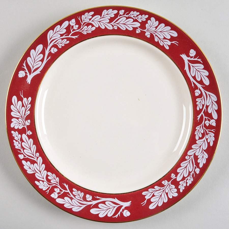 Regal Red (No Flowers) Luncheon Plate by Century Service-1