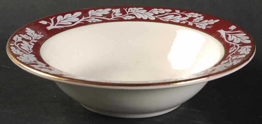 Regal Red (No Flowers) Rim Fruit/Dessert (Sauce) Bowl by Century Service-1