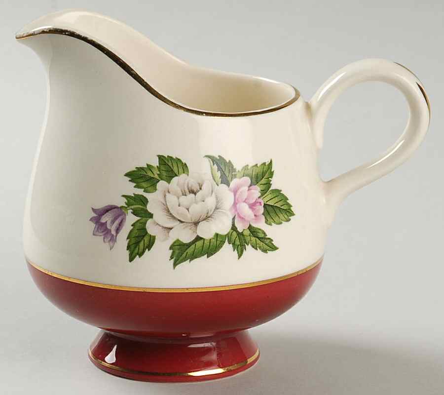 Regal Red (Floral Center) Creamer by Century Service-1