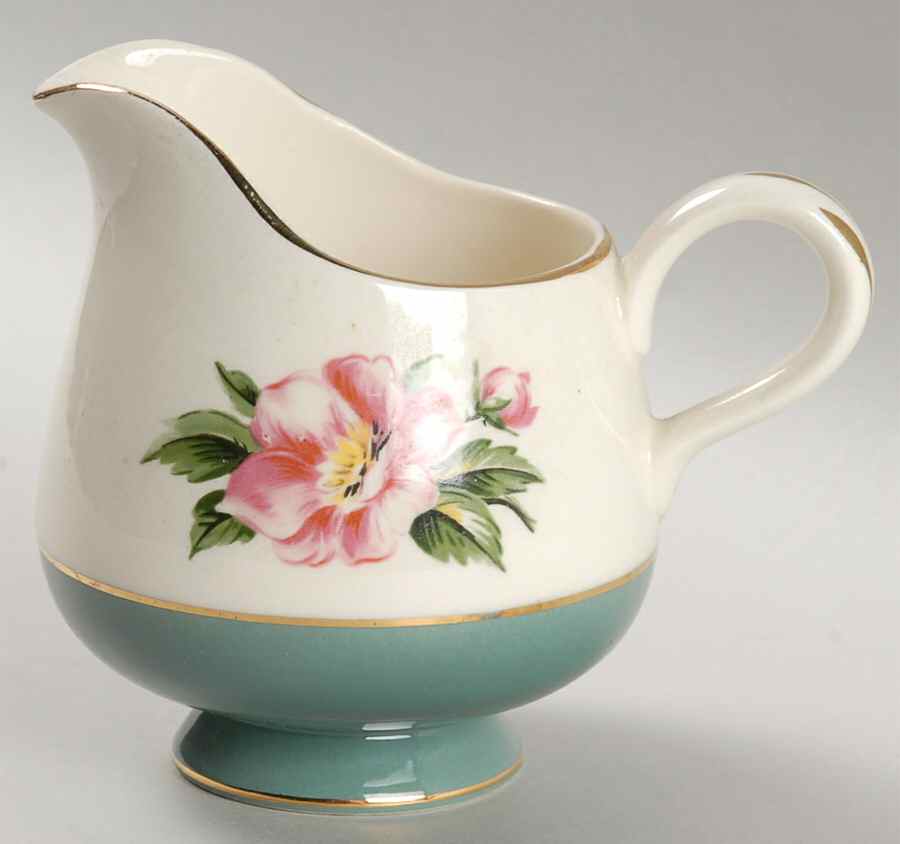 Teal Green (Floral Center) Creamer by Century Service-1