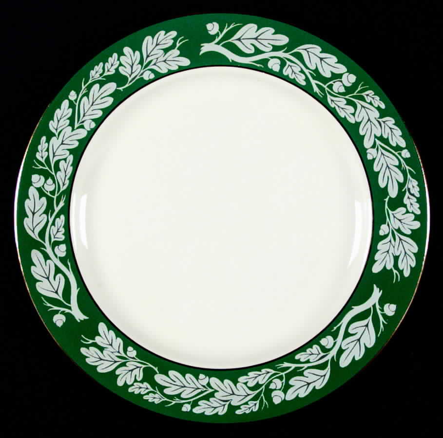 Teal Green (No Floral Center) Dinner Plate by Century Service-1