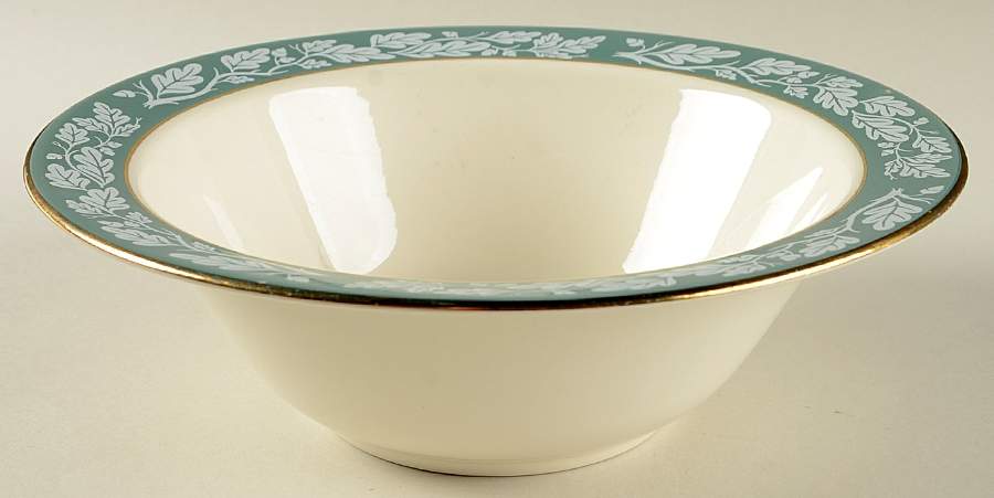 Teal Green (No Floral Center) 9" Round Vegetable Bowl by Century Service-1