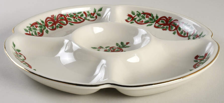 Ribbon Holly 5-Part Relish by Centurion-1