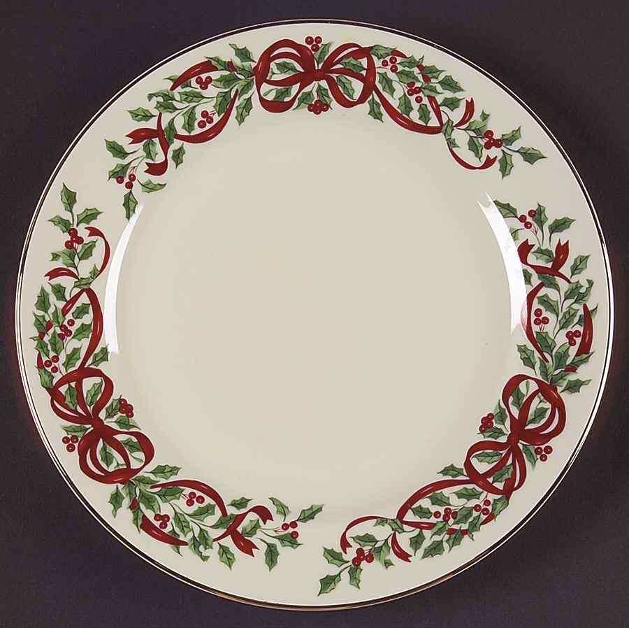 Ribbon Holly Salad Plate by Centurion-1