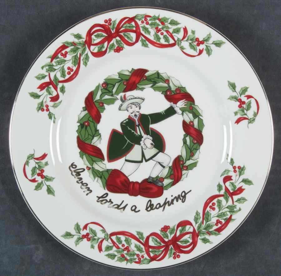 Ribbon Holly Accent Salad Plate by Centurion-1