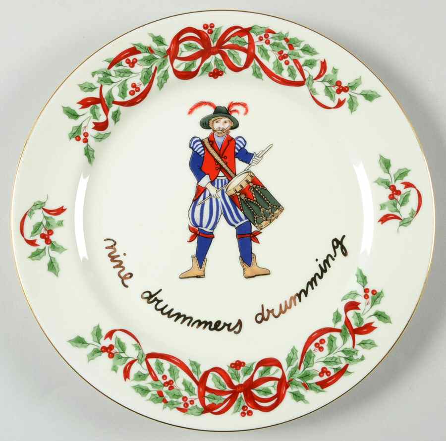 Ribbon Holly Accent Salad Plate by Centurion-1