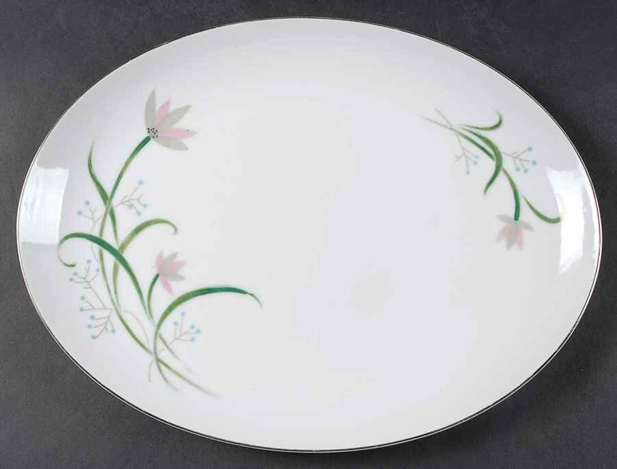 Althea 12" Oval Serving Platter by Craft Fine China-1