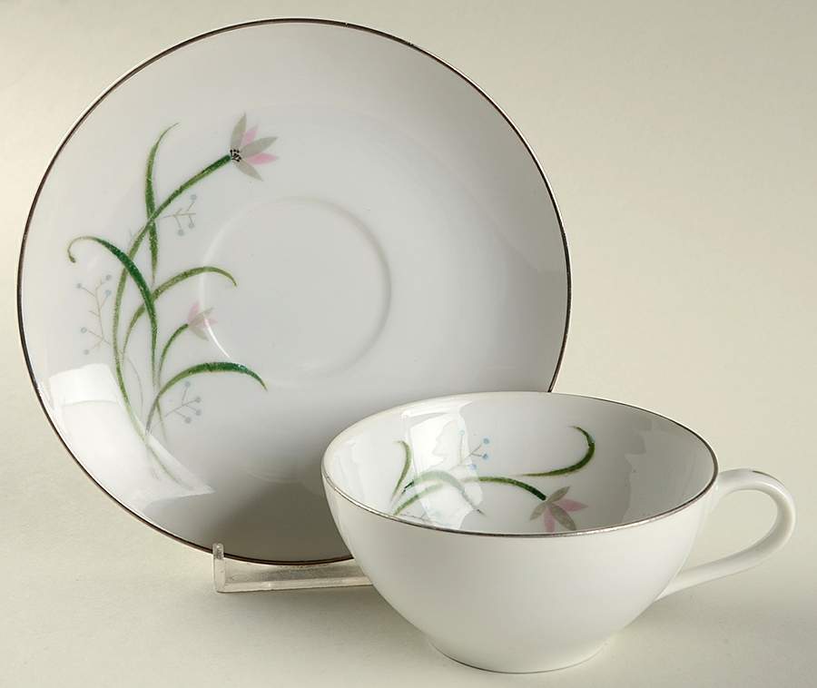 Althea Flat Cup & Saucer Set by Craft Fine China-1