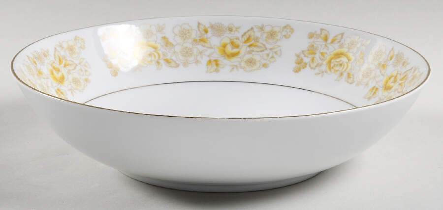 Golden Rose 9" Round Vegetable Bowl by Chadds Ford-1