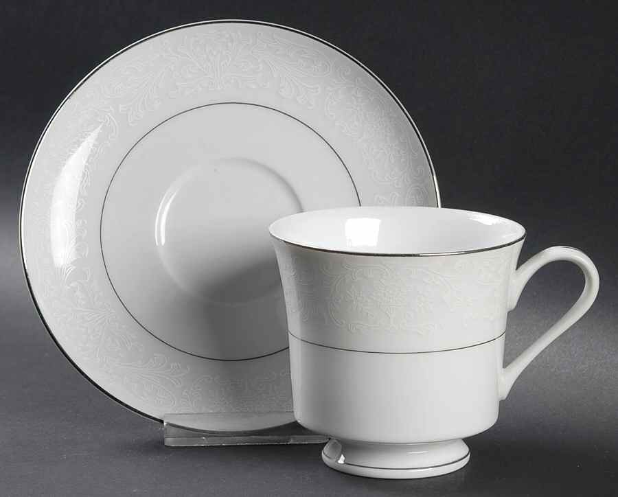 Queen's Lace Footed Cup & Saucer Set by Chadds Ford-1