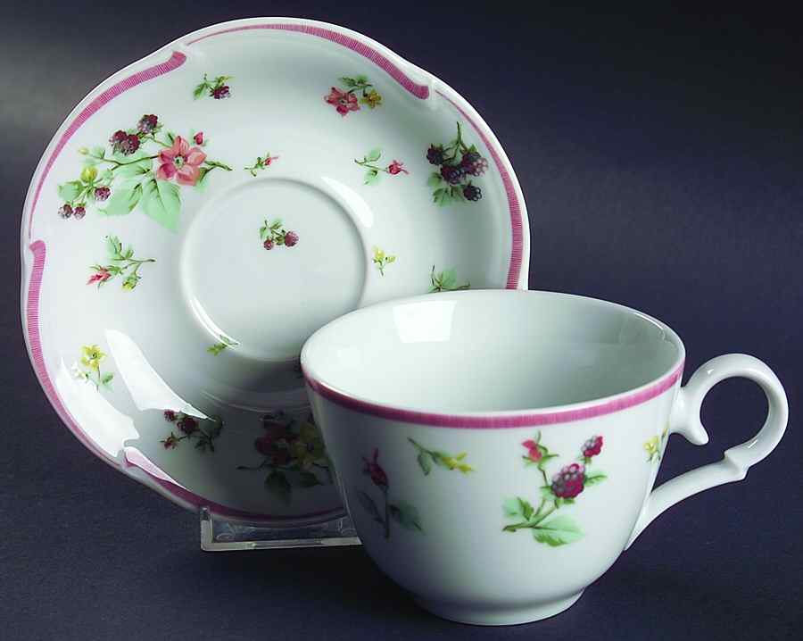 Alsace Flat Cup & Saucer Set by Christian Dior-1