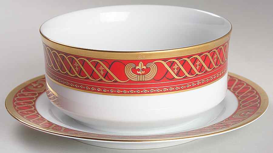 Ambassadior Gravy Boat with Attached Underplate by Christian Dior-1