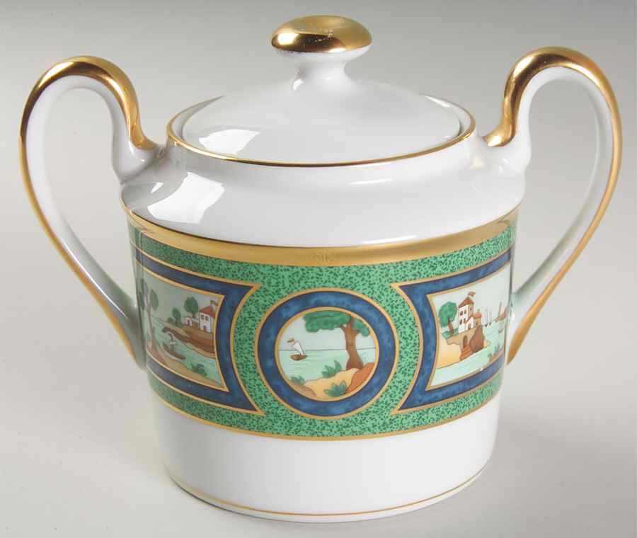 Beau Rivage Sugar Bowl & Lid by Christian Dior-1