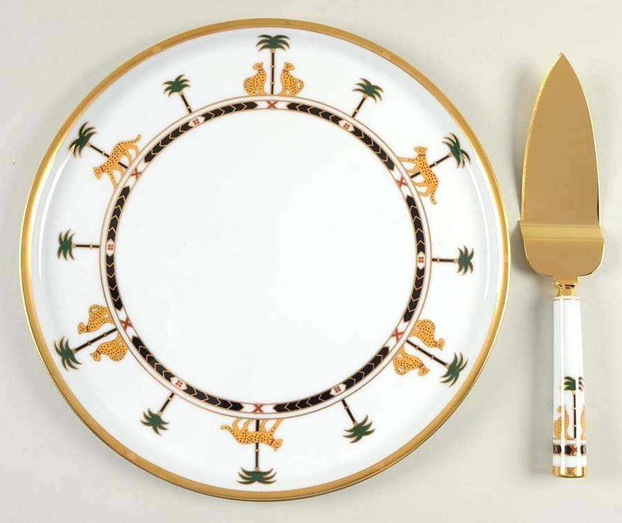 Casablanca Cake Plate & Server Set (Boxed) by Christian Dior-1