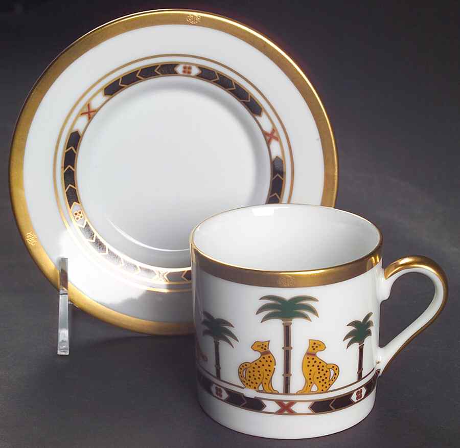 Casablanca Flat Demitasse Cup & Saucer Set by Christian Dior-1