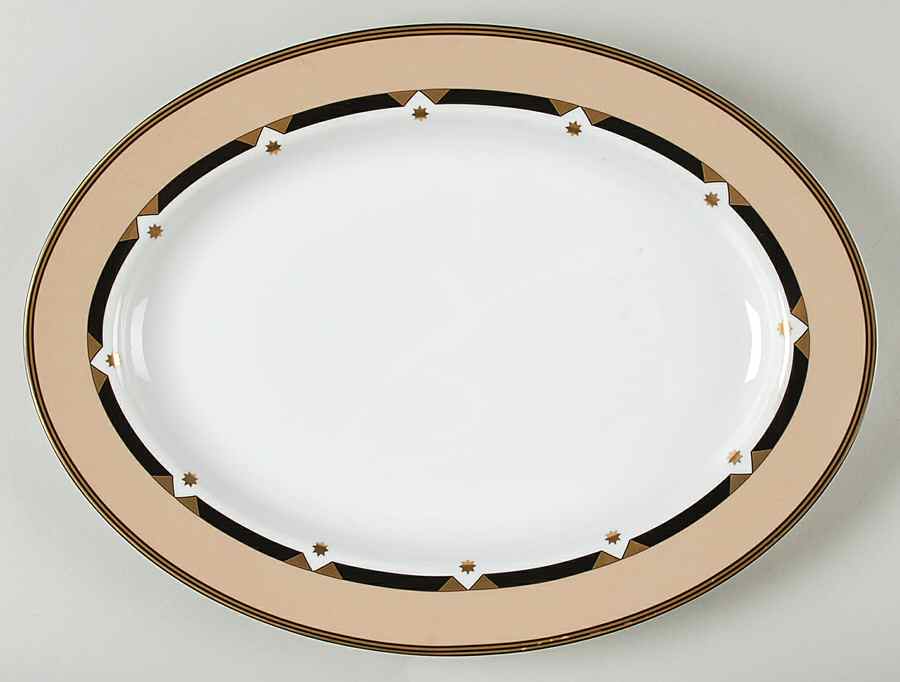 Celeste 14" Oval Serving Platter by Christian Dior-1