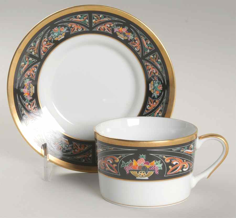 Chambord Flat Cup & Saucer Set by Christian Dior-1