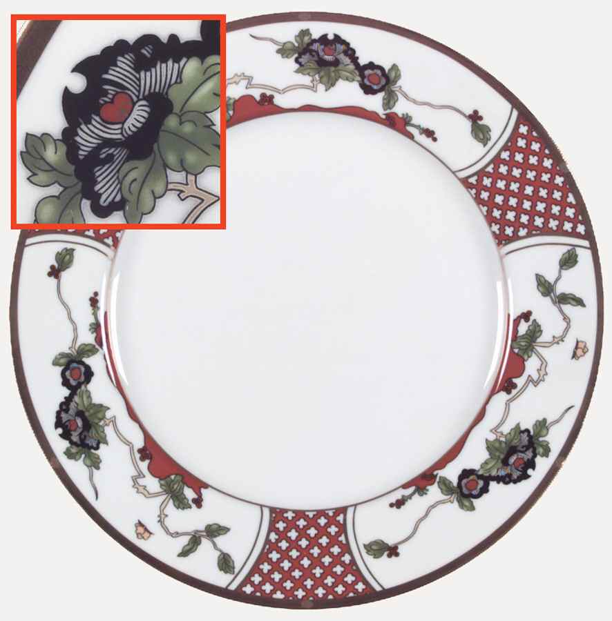 Chinese Flowers Dinner Plate by Christian Dior-1