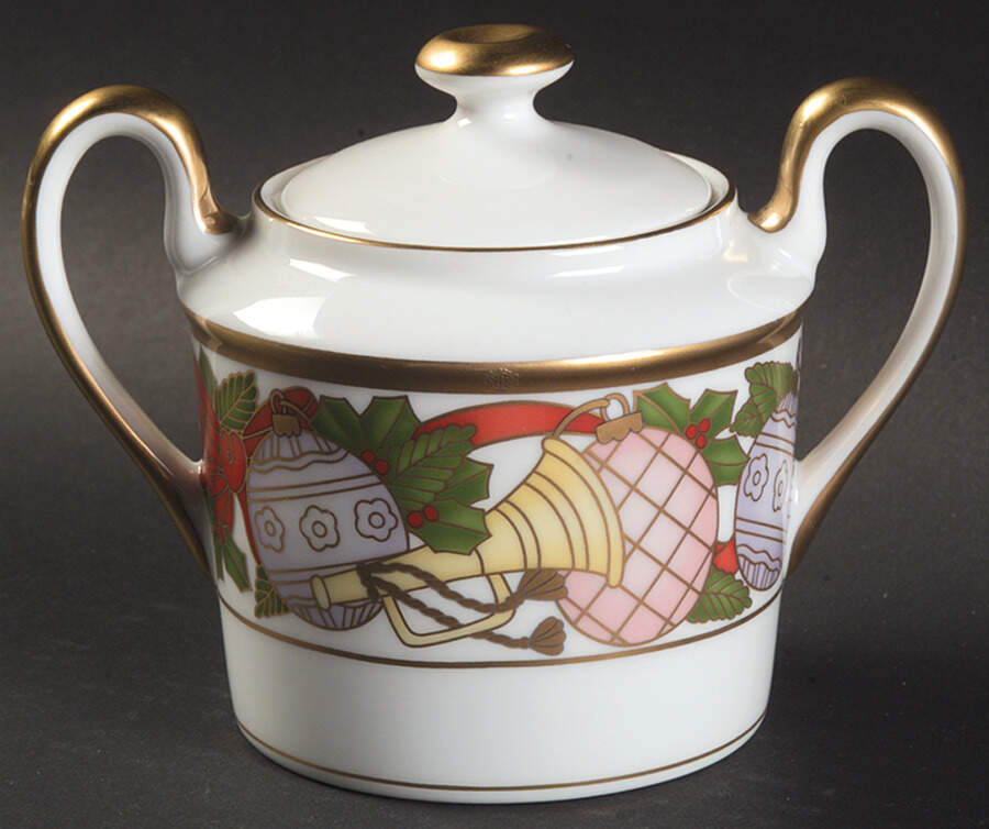 Dior Christmas Sugar Bowl & Lid by Christian Dior-1
