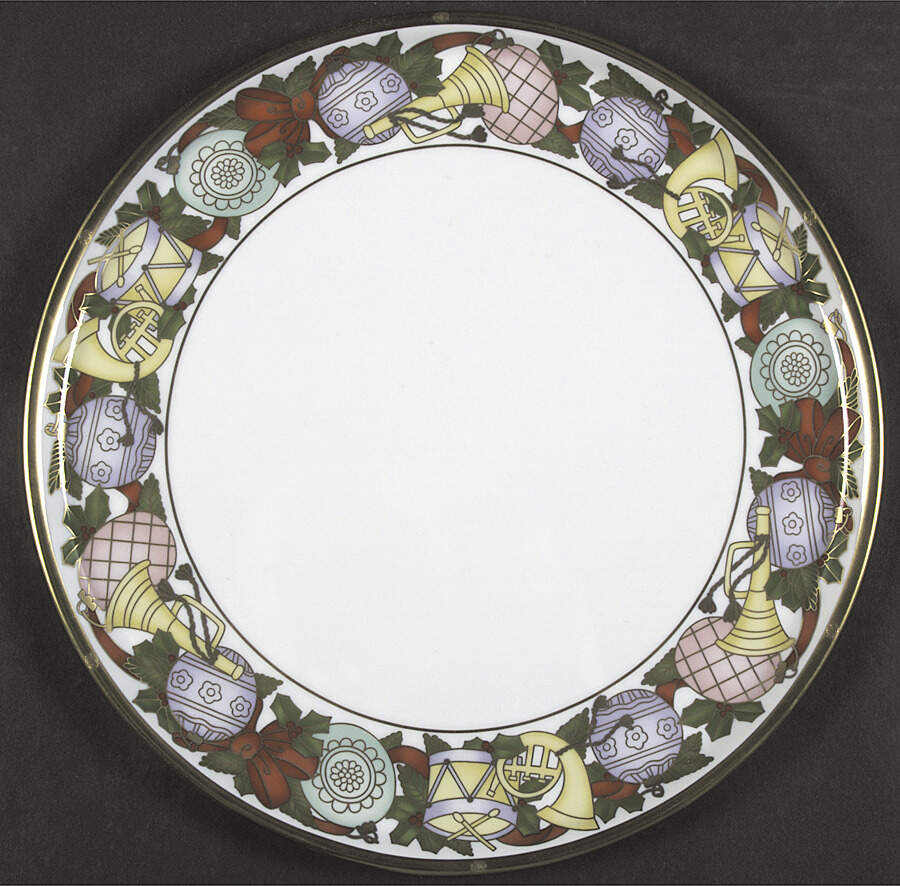 Dior Christmas Cake Plate by Christian Dior-1