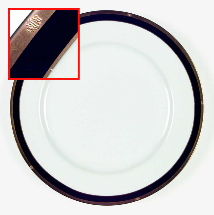 Dior Monogram Black Dinner Plate by Christian Dior-1