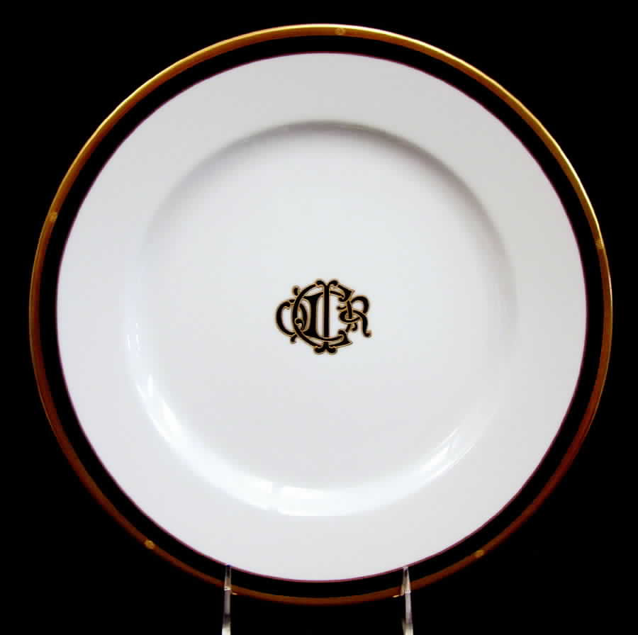 Dior Monogram Black 12" Chop Plate (Round Platter) by Christian Dior-1