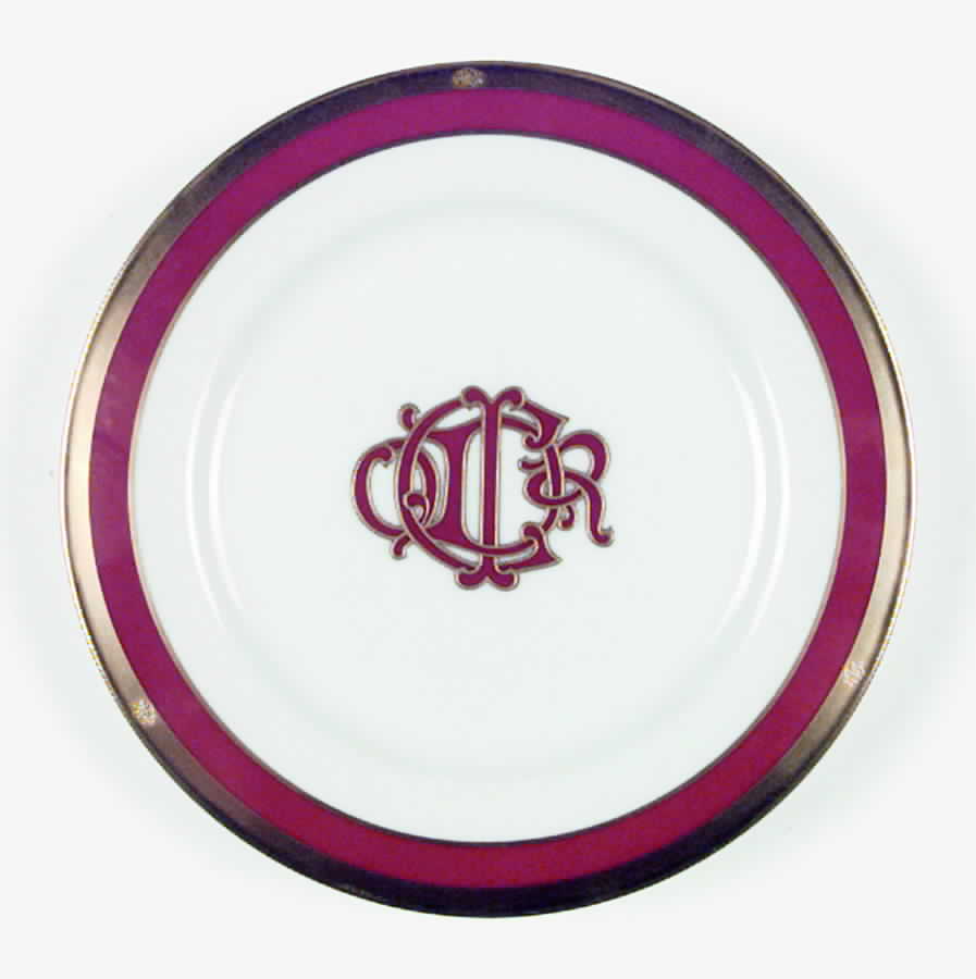 Dior Monogram Red Bread & Butter Plate by Christian Dior-1