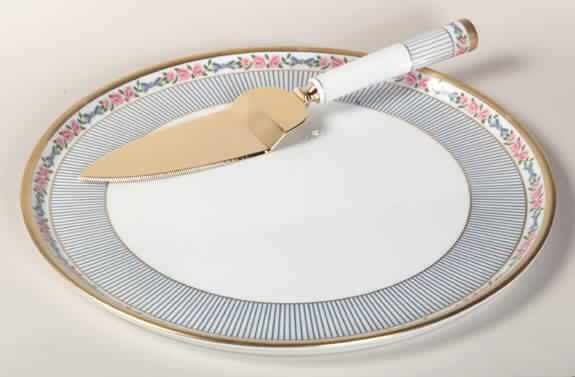 Dior Rose Cake Plate and Server (Boxed Set) by Christian Dior-1