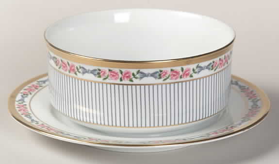 Dior Rose Round Gravy Boat/Attached Underplate by Christian Dior-1