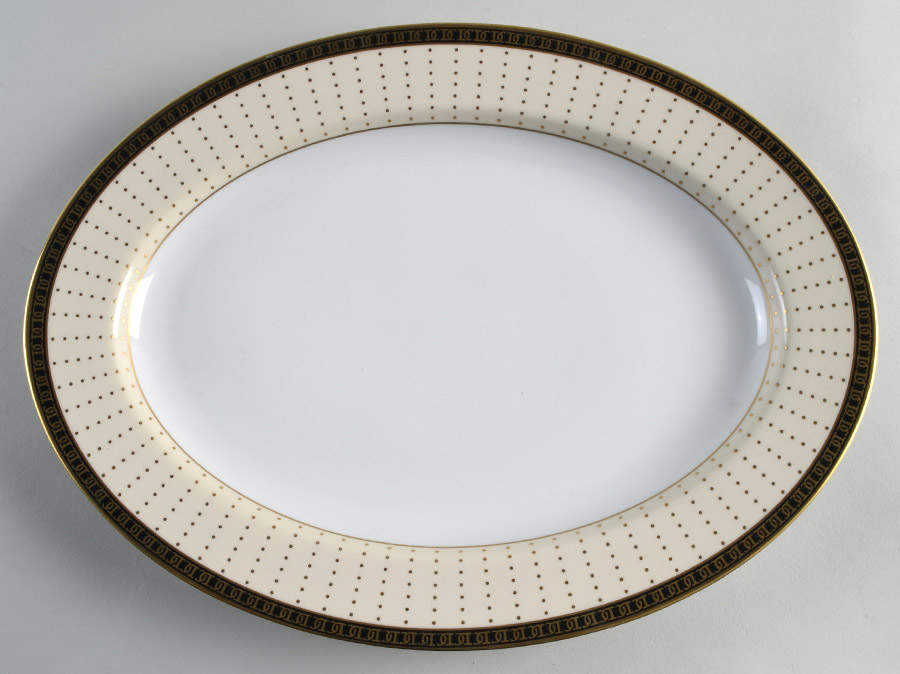 Dolce Vita 14" Oval Serving Platter by Christian Dior-1