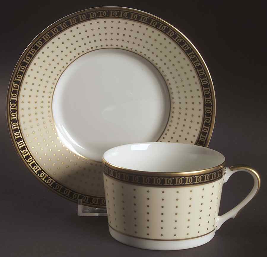 Dolce Vita Flat Cup & Saucer Set by Christian Dior-1