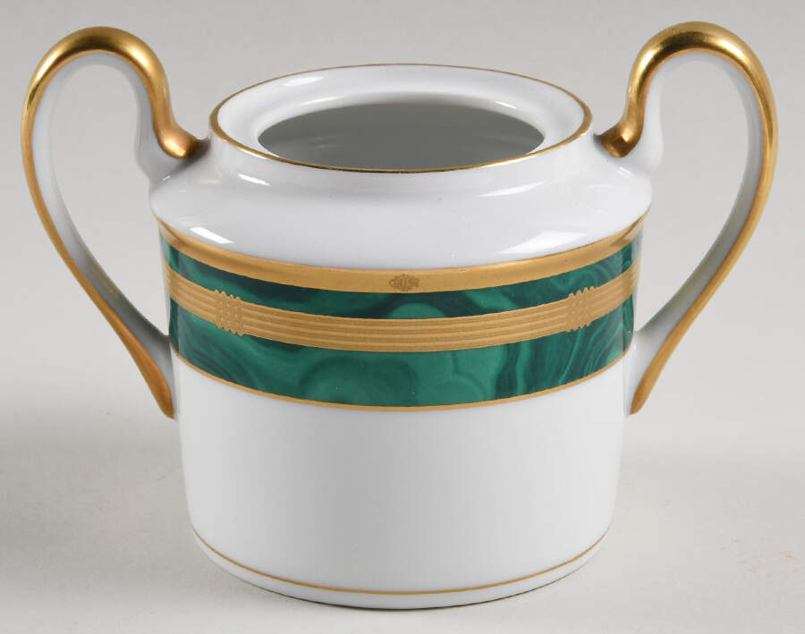 Gaudron Malachite Green Sugar Bowl No Lid by Christian Dior-1
