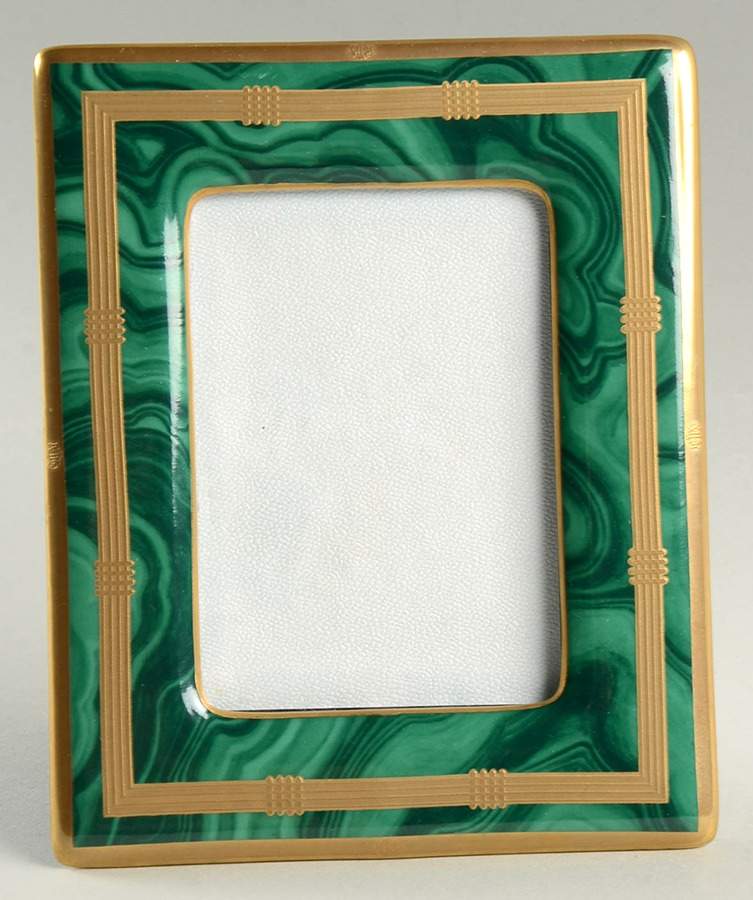 Gaudron Malachite Green 6" Picture Frame by Christian Dior-1