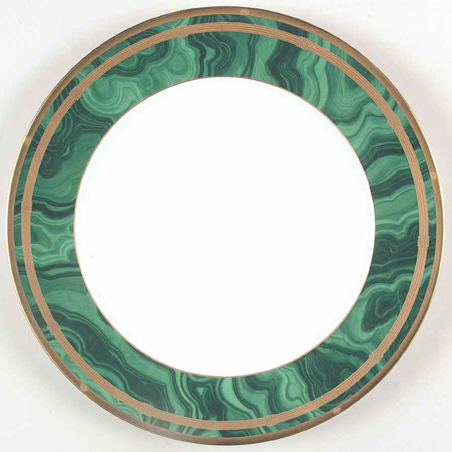 Gaudron Malachite Green 12" Chop Plate (Round Platter) by Christian Dior-1