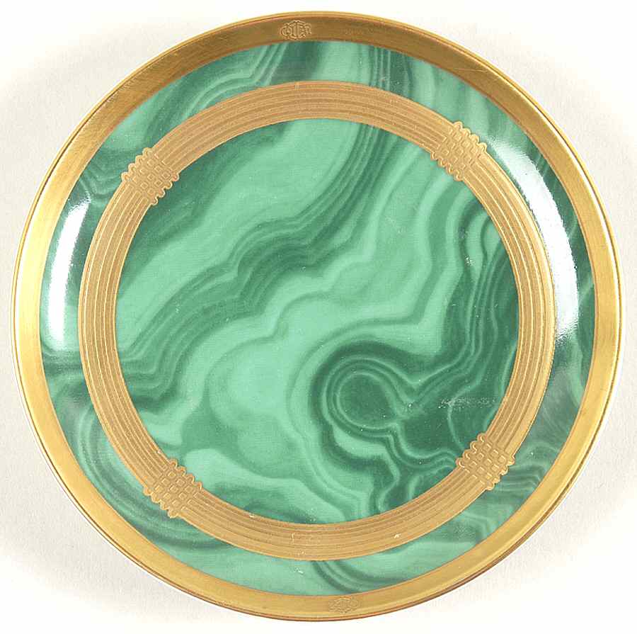 Gaudron Malachite Green Small Ashtray by Christian Dior-1