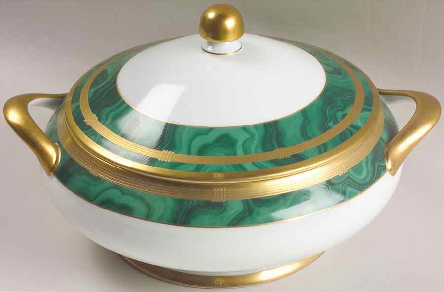 Gaudron Malachite Green Round Covered Vegetable by Christian Dior-1