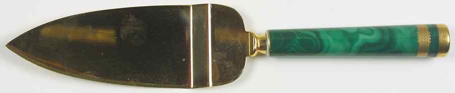 Gaudron Malachite Green Pie & Cake Server with Stainless Blade by Christian Dior-1