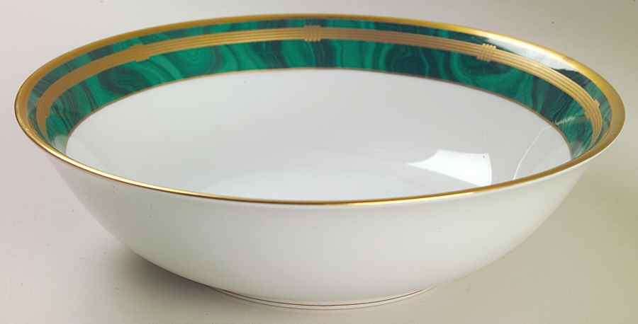 Gaudron Malachite Green 9" Round Vegetable Bowl by Christian Dior-1