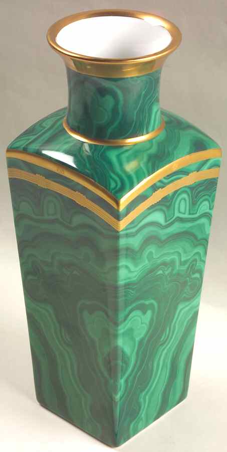 Gaudron Malachite Green 10" Vase by Christian Dior-1