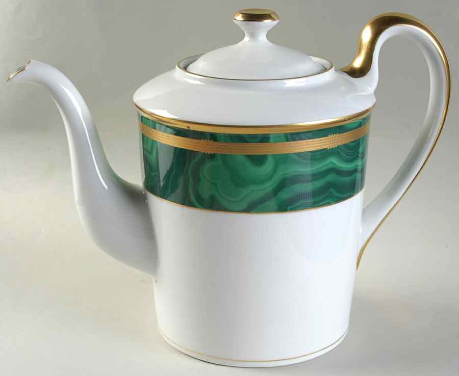 Gaudron Malachite Green Coffee Pot & Lid by Christian Dior-1