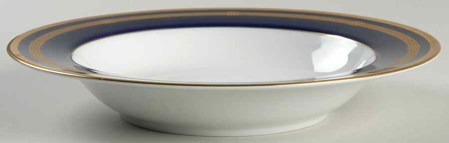 Gaudron Lapis Blue Large Rim Soup Bowl by Christian Dior-1