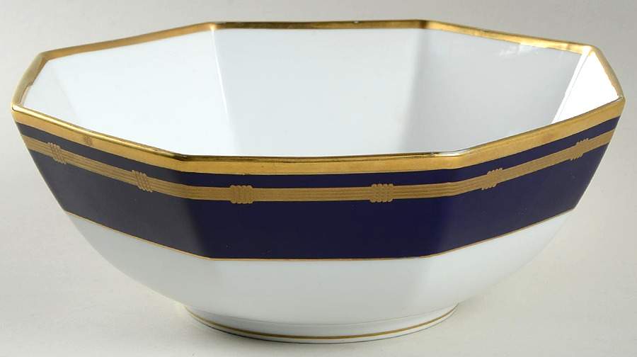Gaudron Lapis Blue 9" Octagonal Vegetable Bowl by Christian Dior-1