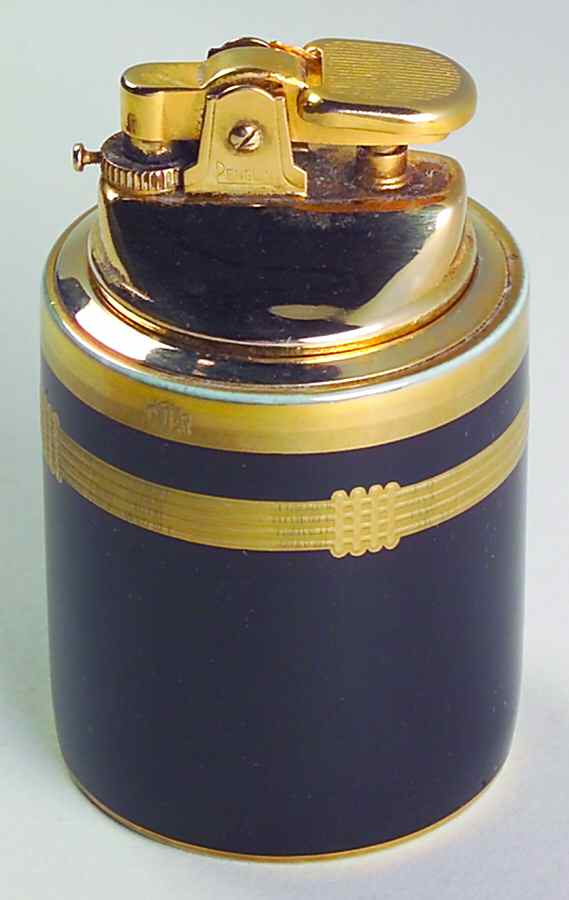Gaudron Onyx (Gold Trim) Cigarette Lighter by Christian Dior-1