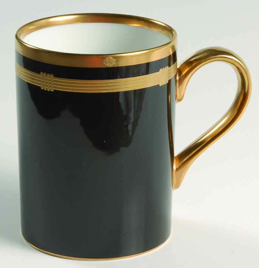 Gaudron Onyx (Gold Trim) Mug by Christian Dior-1