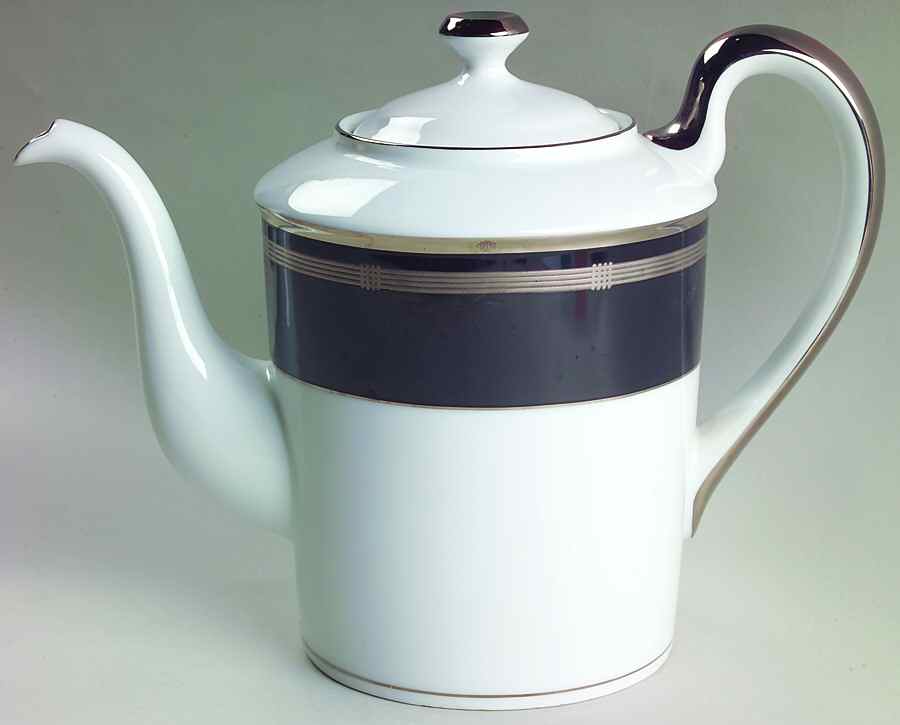 Gaudron Onyx (Platinum Trim) Coffee Pot & Lid by Christian Dior-1