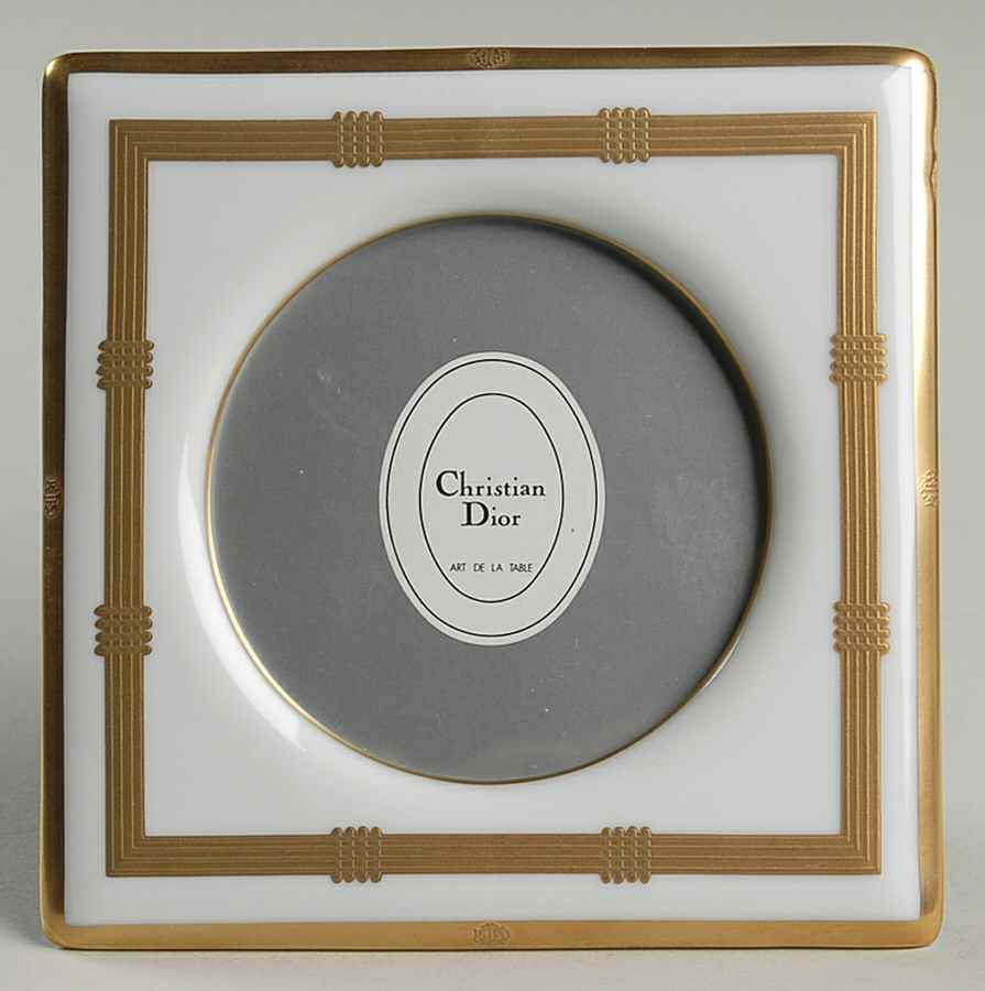 Gaudron White 5" Picture Frame by Christian Dior-1
