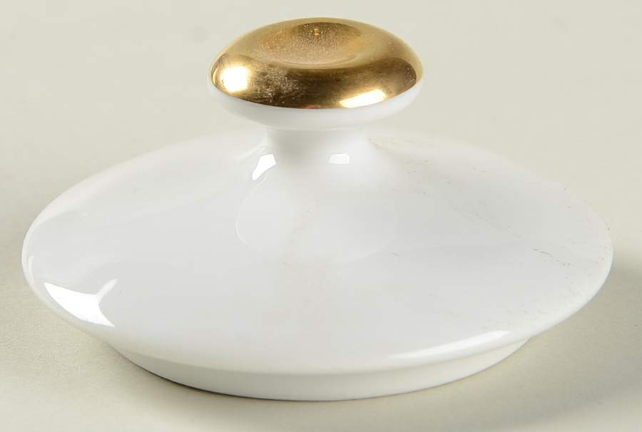 Gaudron White Lid for Sugar Bowl by Christian Dior-1