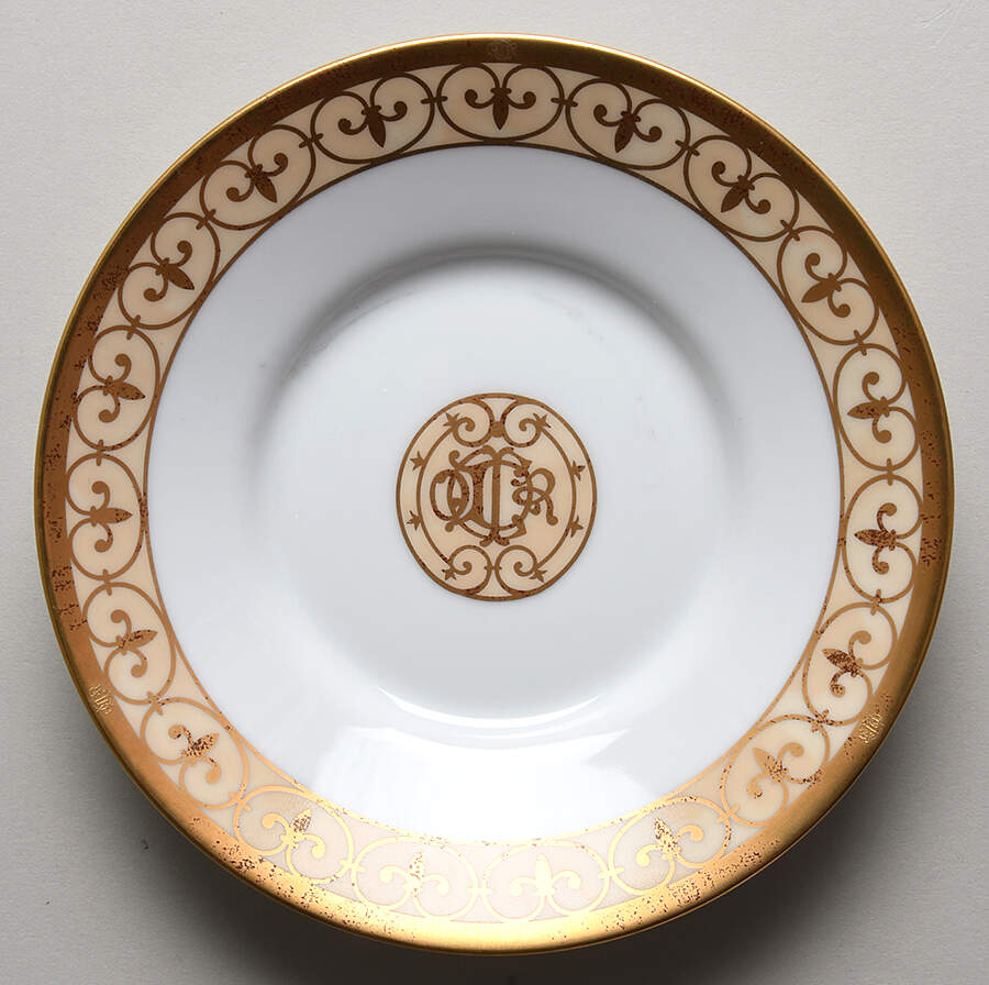 Grand Salon Antique Saucer by Christian Dior-1