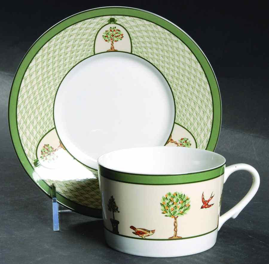Le Jardin Flat Cup & Saucer Set by Christian Dior-1