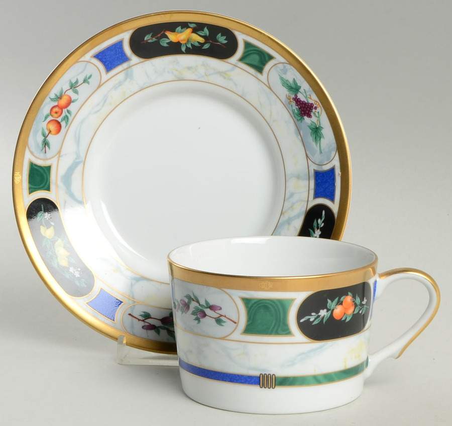 Les Saisons Flat Cup & Saucer Set by Christian Dior-1